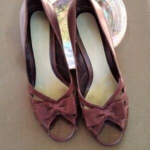 Aerosoles Brown Suede and Leather Heels